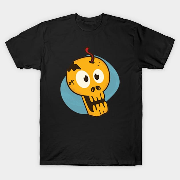 Pirate Cartoon Skull T-Shirt by LYNEXART